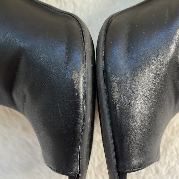 Bamboo Mash black block heel peep toe mules, women’s size 9 - Picture 5 of 10